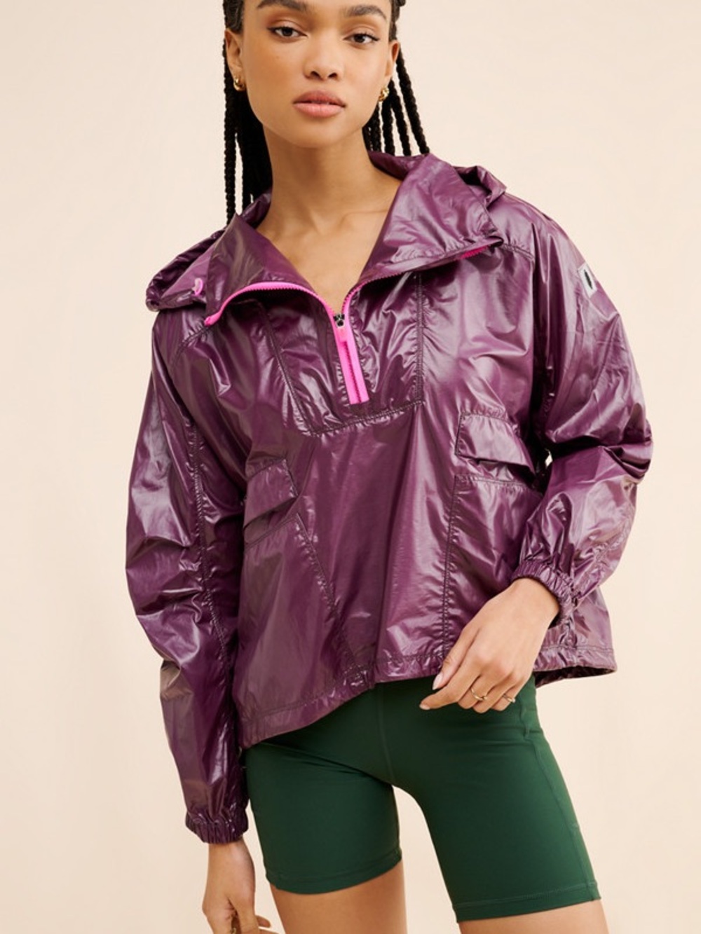 Free People Movement NWT Spring Showers Packable Rain Jacket